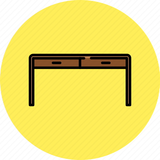 Desk, drawers, furniture, home, wooden icon - Download on Iconfinder