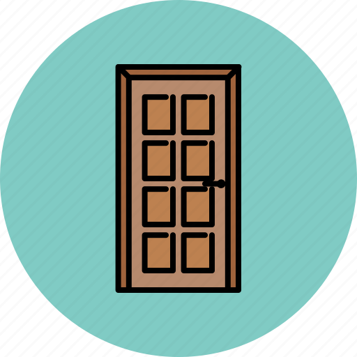 Door, furniture, home, padded icon - Download on Iconfinder