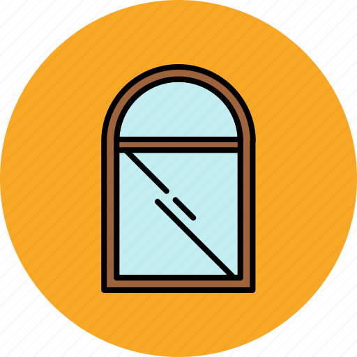 Furniture, glass, home, round, window icon - Download on Iconfinder
