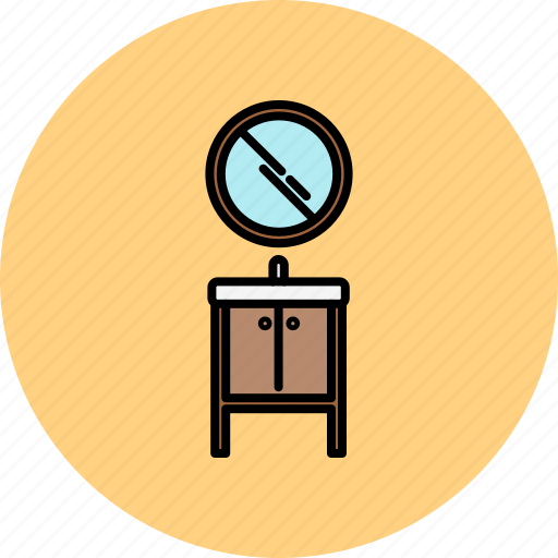 Bathroom, doors, furniture, home, mirror, sink, small icon - Download on Iconfinder