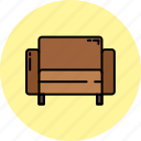 chair, fabric, furniture, home, leather, livingroom, square