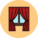 curtains, frame, furniture, glass, home, window