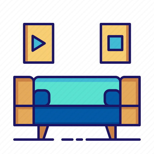 Decoration, desk, furniture, home, sofa, table icon - Download on Iconfinder
