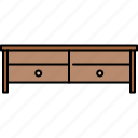 drawers, endtable, furniture, wooden