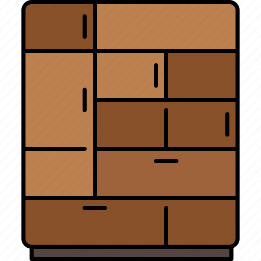 Bedroom, closet, furniture, multi, wooden icon - Download on Iconfinder