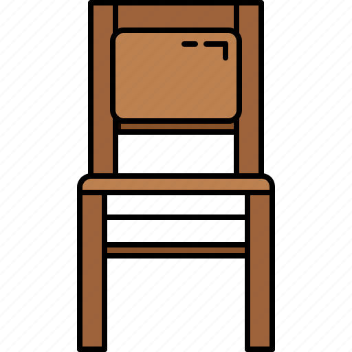 Chair, fabric, furniture, paded, wooden icon - Download on Iconfinder