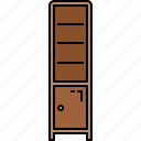 door, furniture, shelves, wooden