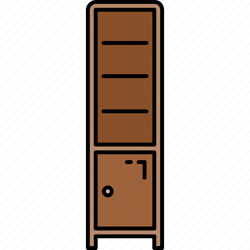 Door, furniture, shelves, wooden icon - Download on Iconfinder