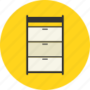 cabinet, drawers, furniture, storage
