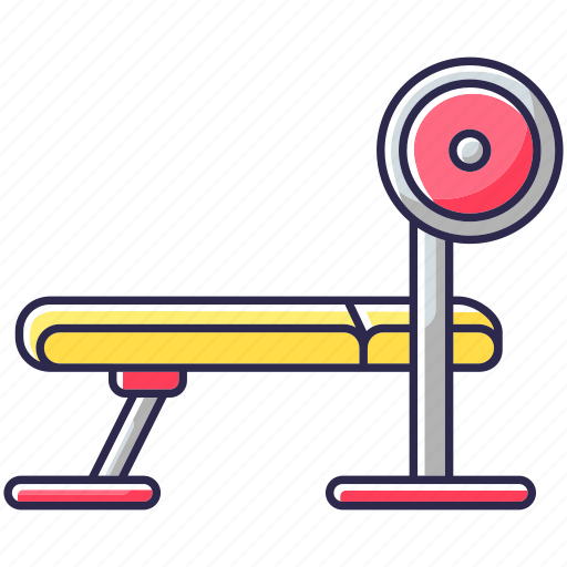 Gym equipment, weight bench, weight bench icon, weightlifting icon - Download on Iconfinder