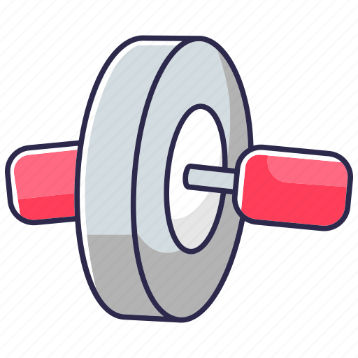 Ab roll, ab roll icon, gym equipment, workout icon - Download on Iconfinder