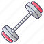 barbell, barbell icon, dumbbell, gym equipment 