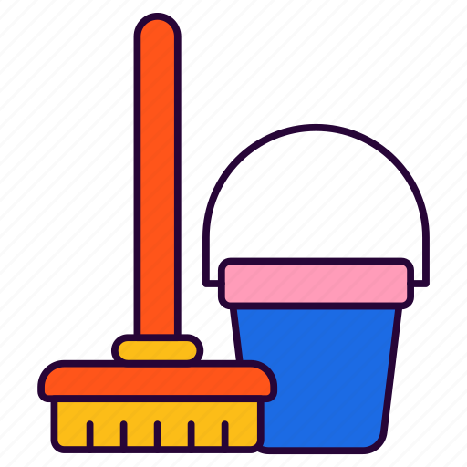 Bucket, cleaning, mop icon - Download on Iconfinder