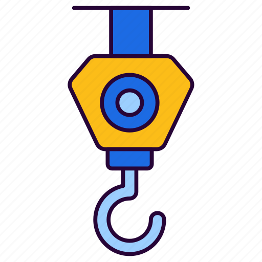 Crane, hook, industrial, lift, machine icon - Download on Iconfinder
