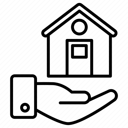 Hands, home insurance, home loan, house, property icon - Download on Iconfinder