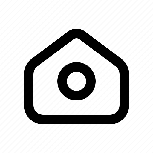 House, window, home, circle icon - Download on Iconfinder
