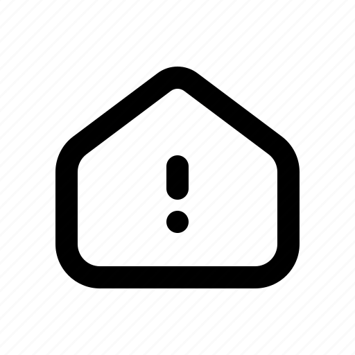 House, mark, home, exclamation icon - Download on Iconfinder