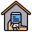 communication, hands, home, message, smartphone, text, working 
