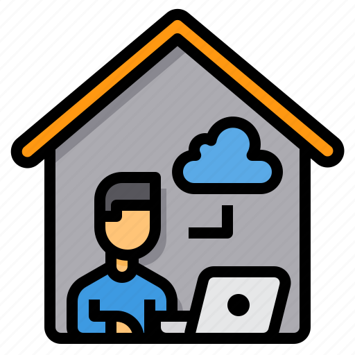 Cloud, computer, computing, elearning, home, office, working icon - Download on Iconfinder
