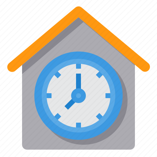 At, employee, home, time, timetable, working icon - Download on Iconfinder