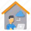 cloud, computer, computing, elearning, home, office, working 
