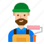avatar, carpenter, man, profile, user 
