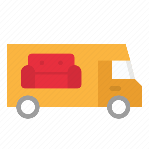 Delivery, furniture, household, pickup, truck icon - Download on Iconfinder