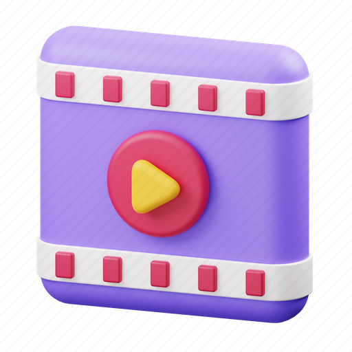 Video, player 3D illustration - Download on Iconfinder