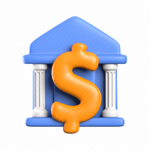 Bank, transaction, commerce, payment, money, investment, saving 3D illustration - Download on Iconfinder