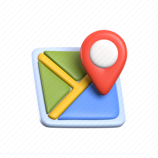 Maps, target, travel, gps, navigation, destination, place 3D illustration - Download on Iconfinder