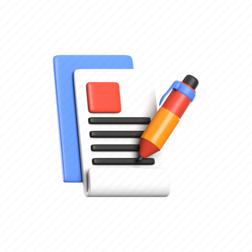 Note, app, ui, document, paper, file, music 3D illustration - Download on Iconfinder