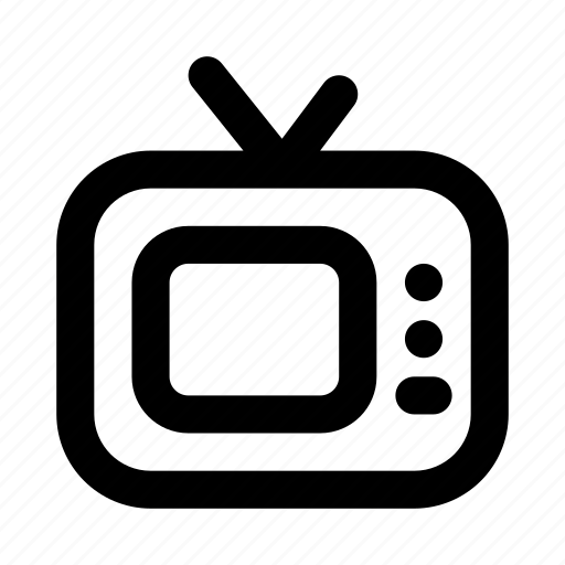 Television, tv, screen, monitor, antique, vintage icon - Download on Iconfinder
