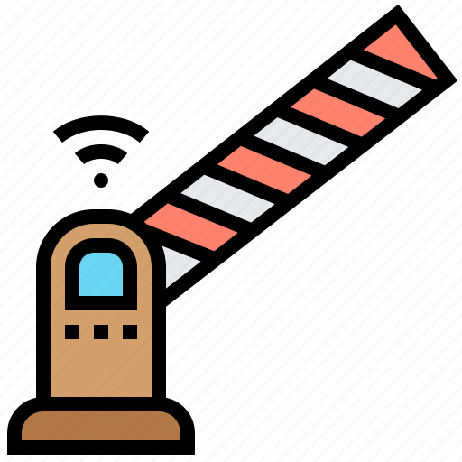 Arm, automatic, barrier, gate, security icon