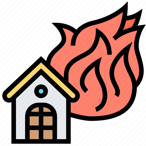 Conflagration, devastation, fire, flame, house icon - Download on Iconfinder