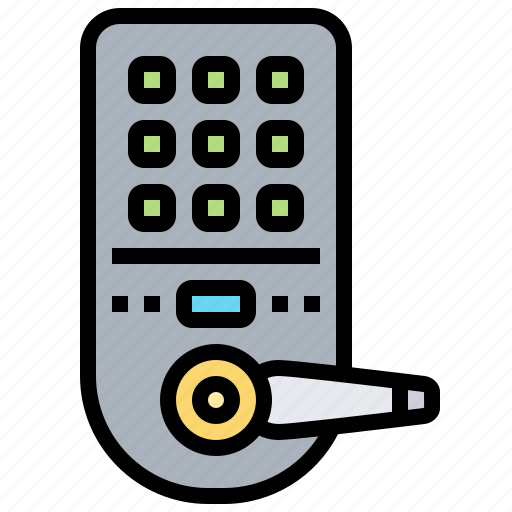 Code, door, keypad, lock, security icon - Download on Iconfinder