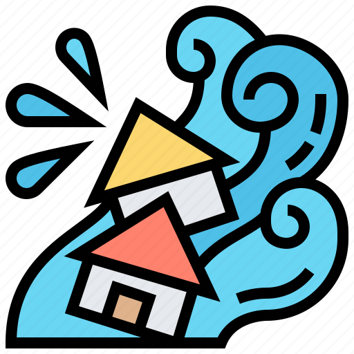 Catastrophic, disaster, earthquake, tsunami, wave icon - Download on Iconfinder