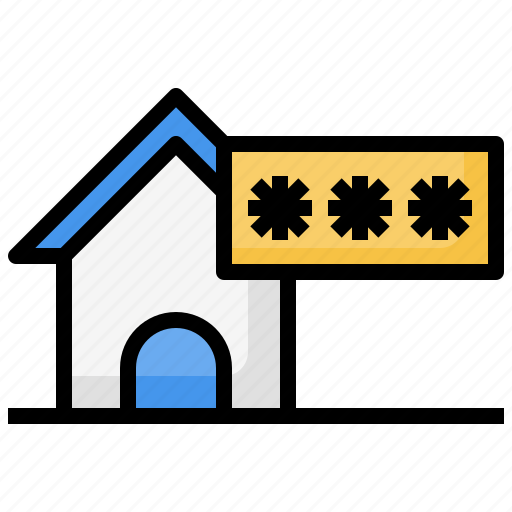 Buildings, electronics, house, password icon - Download on Iconfinder