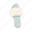blue, soft, home, slippers, flat, icon, fluffy, shoes, comfortable 