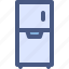 fridge, refrigerator, electronic, cooler, hpusehold 