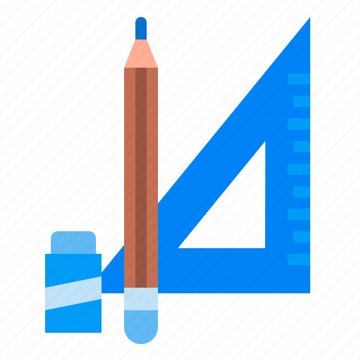 Design, graphic, pencil, ruler, triangle icon - Download on Iconfinder