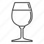 wineglass, vector, thin, isolated 
