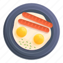 fried, morning, eggs