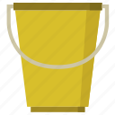 bucket, water, tool, construction, home