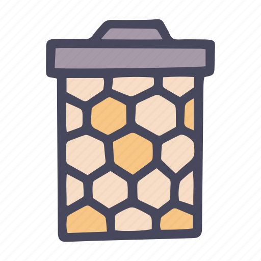 Honey, apiary, honeycomb, apiculture, hexagon, hive icon - Download on Iconfinder