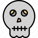 bone, halloween, head, horror, skull