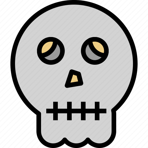 Bone, halloween, head, horror, skull icon - Download on Iconfinder