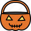 basket, halloween, horror, pumpkin 
