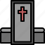 coffin, cross, death, halloween, horror 