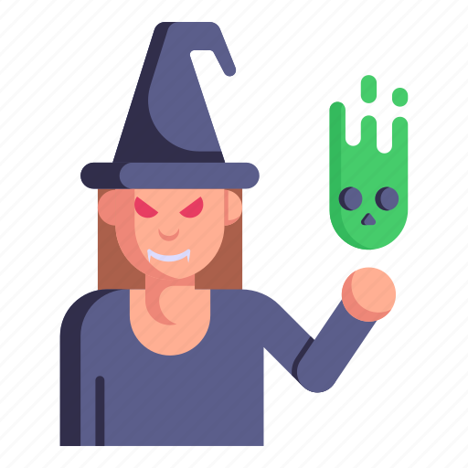 Enchantress, witch, sorceress, wizard, diviner icon - Download on Iconfinder