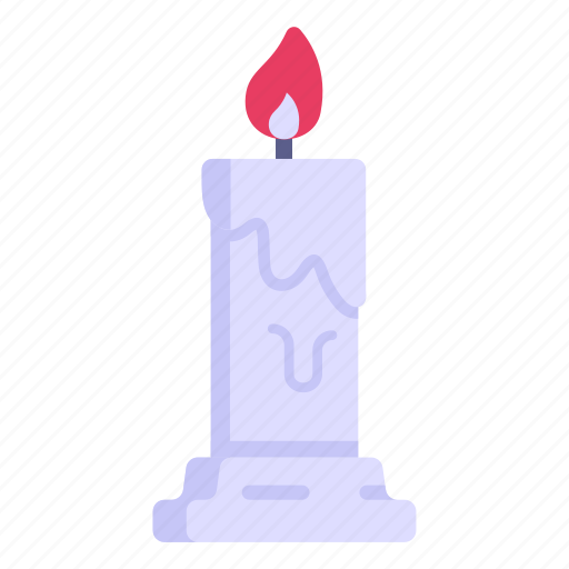 Candle, waxlight, candlelight, rushlight, light icon - Download on Iconfinder